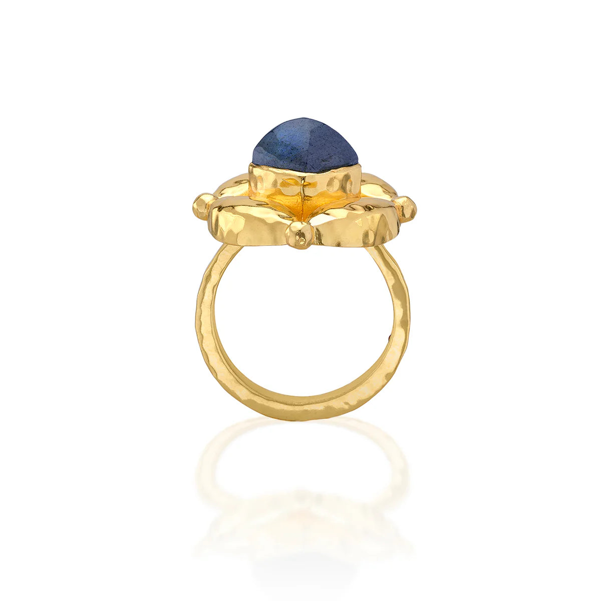 Mystic Eye Ring- Blue Labradorite