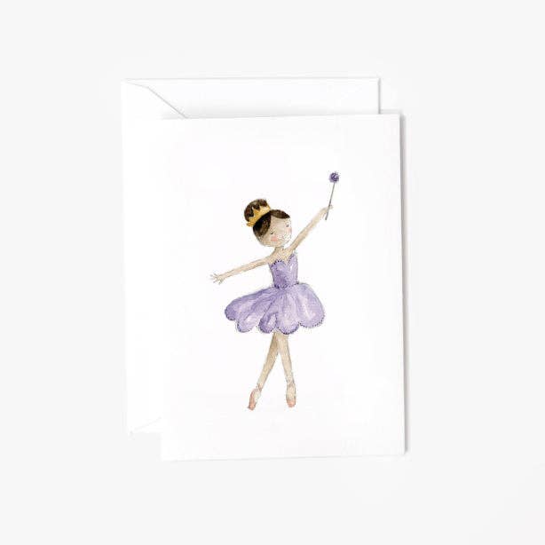 Sugarplum fairy mini notecard