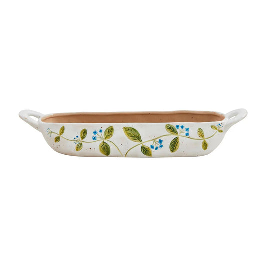 Blue Flower Cracker Dish