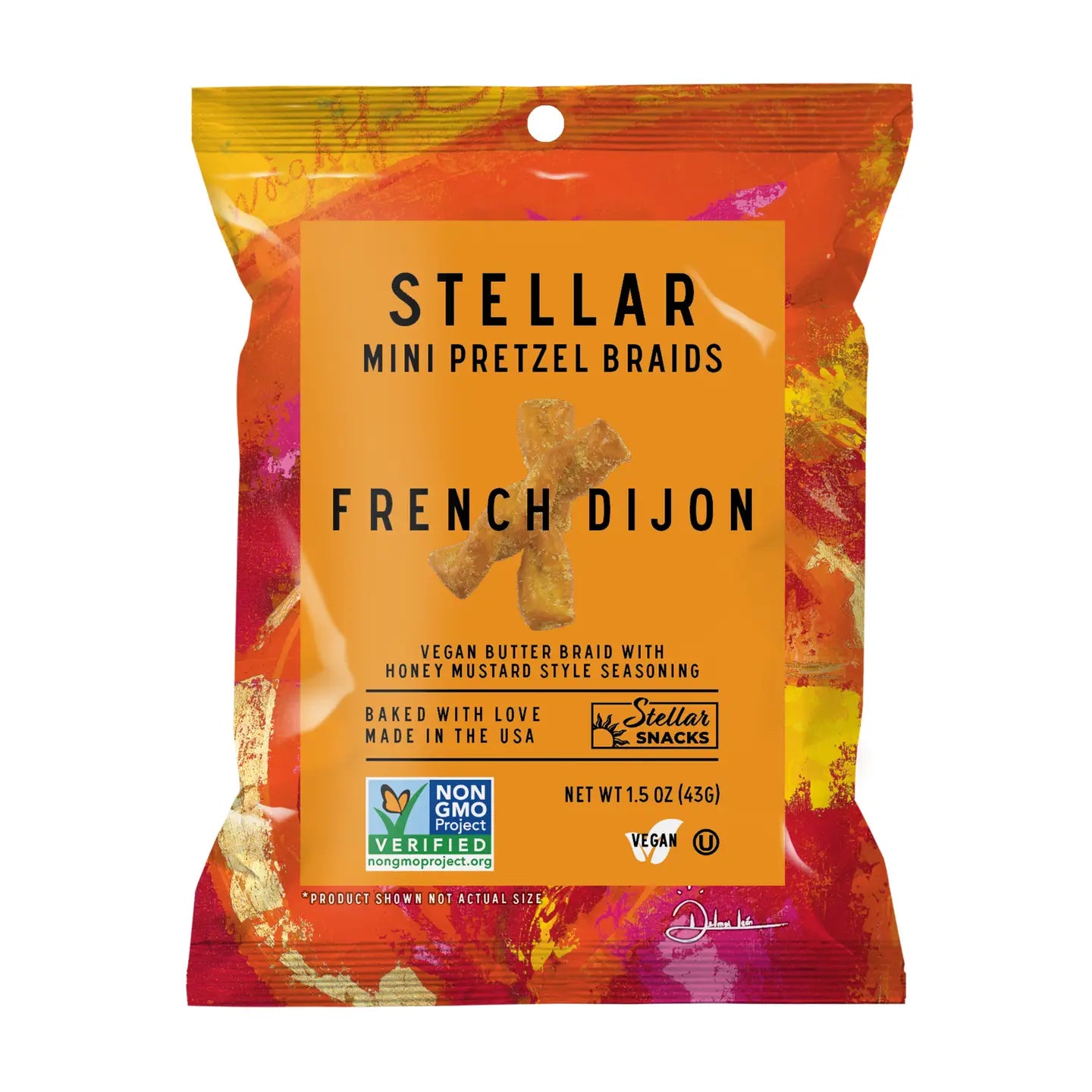 Stellar Pretzel Braids - French Dijon - 1.5oz