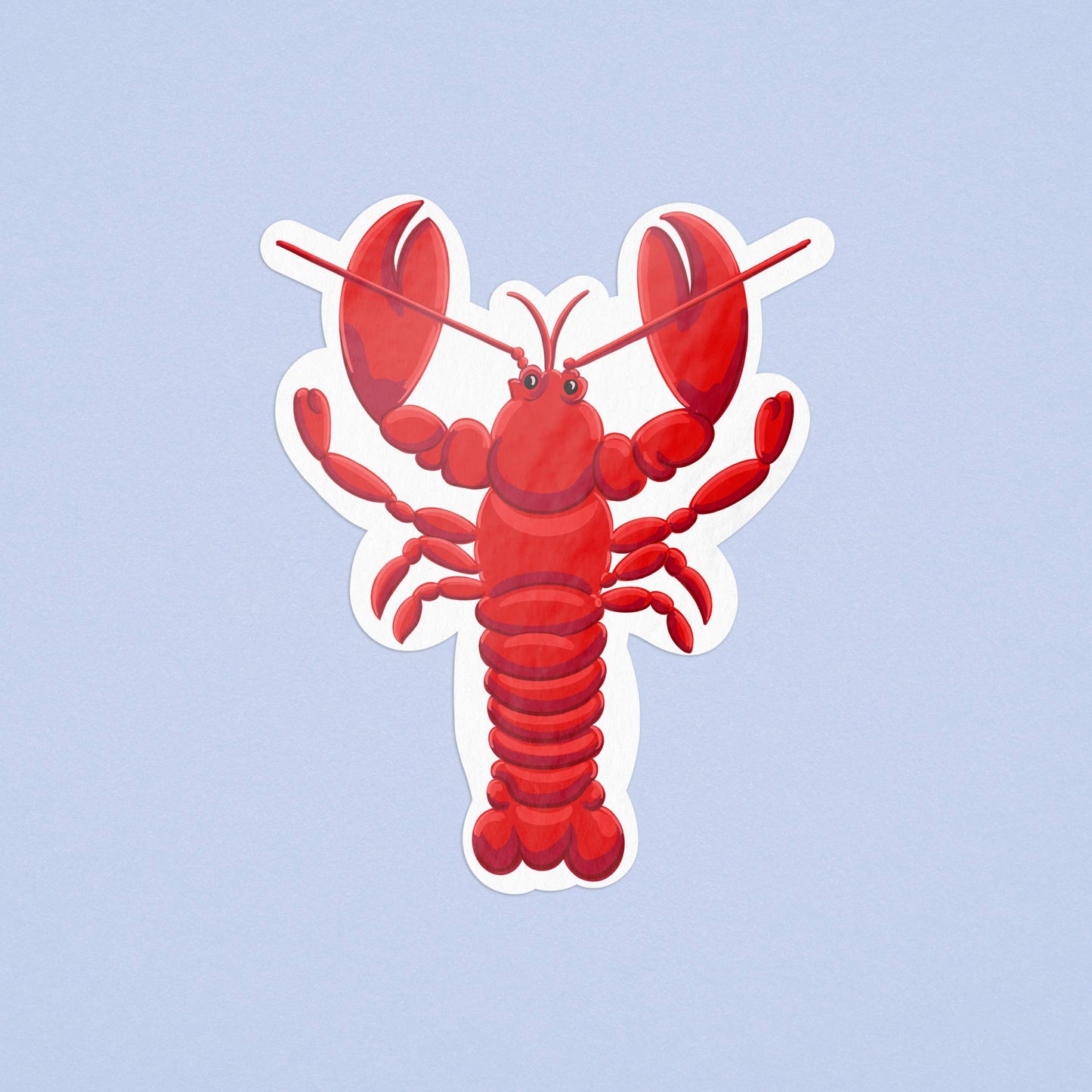 Lobster Illustrated Sticker