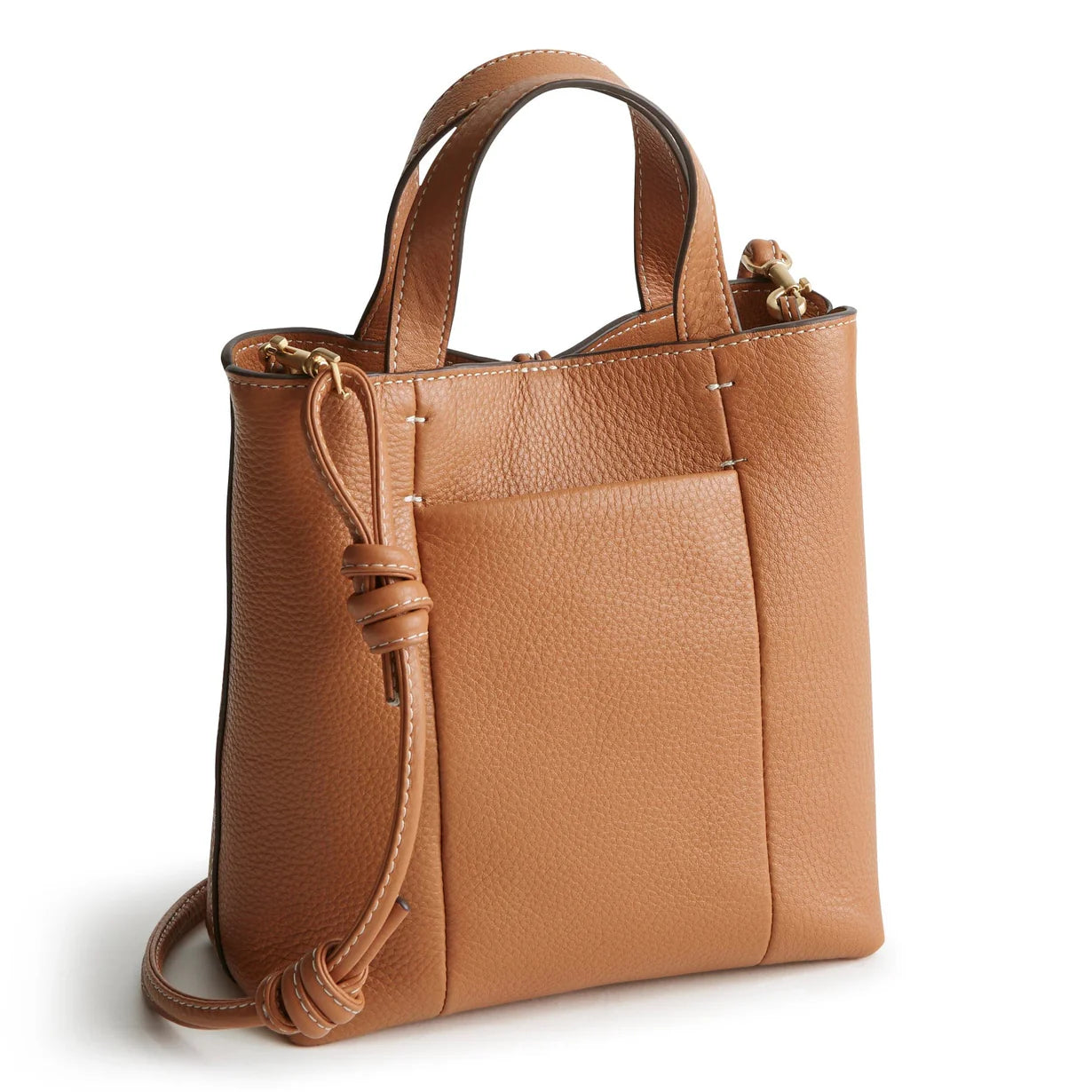 Mini Original Tote Bag-Roasted Pecan in Leather