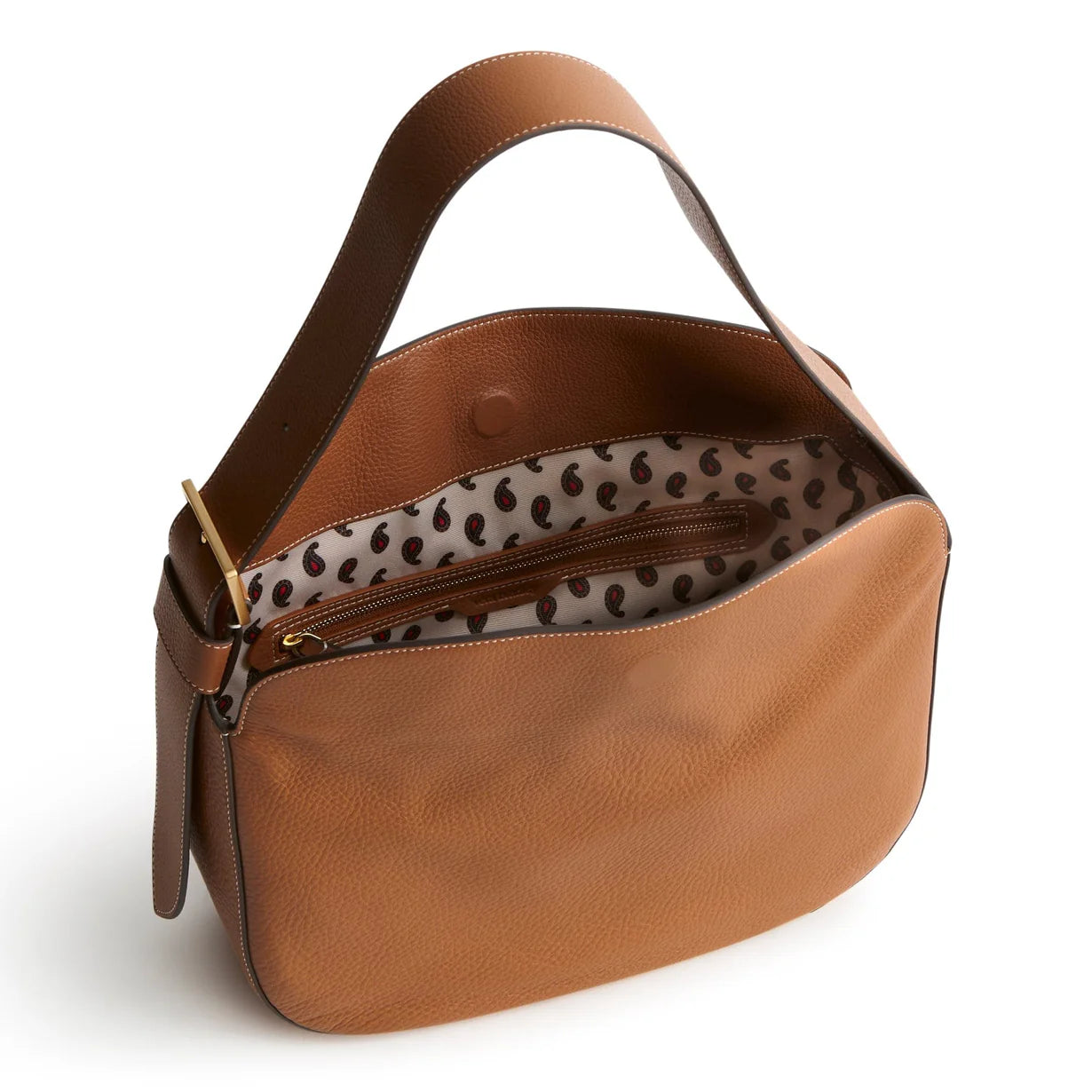 Tifton Shoulder Bag- Roasted Pecan in Leather