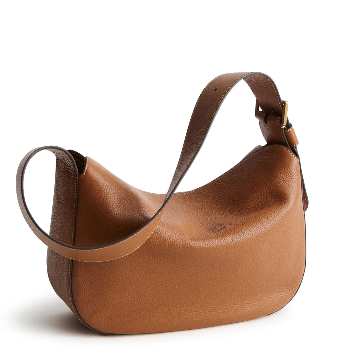Tifton Shoulder Bag- Roasted Pecan in Leather
