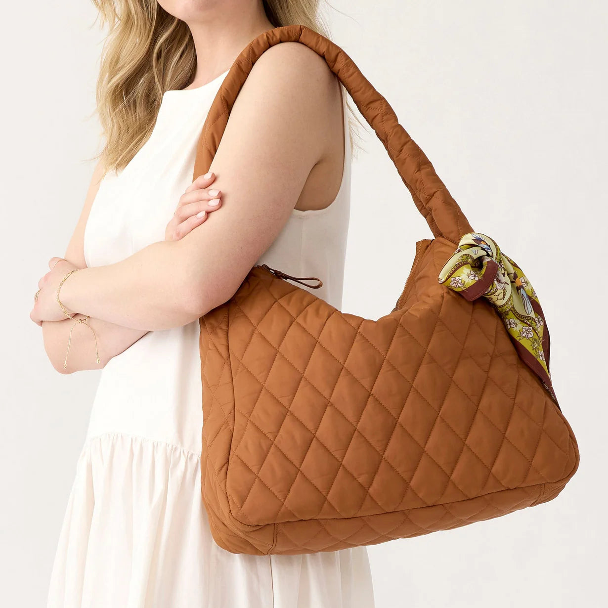 Tifton Hobo Tote Bag- Roasted Pecan in Featherweight