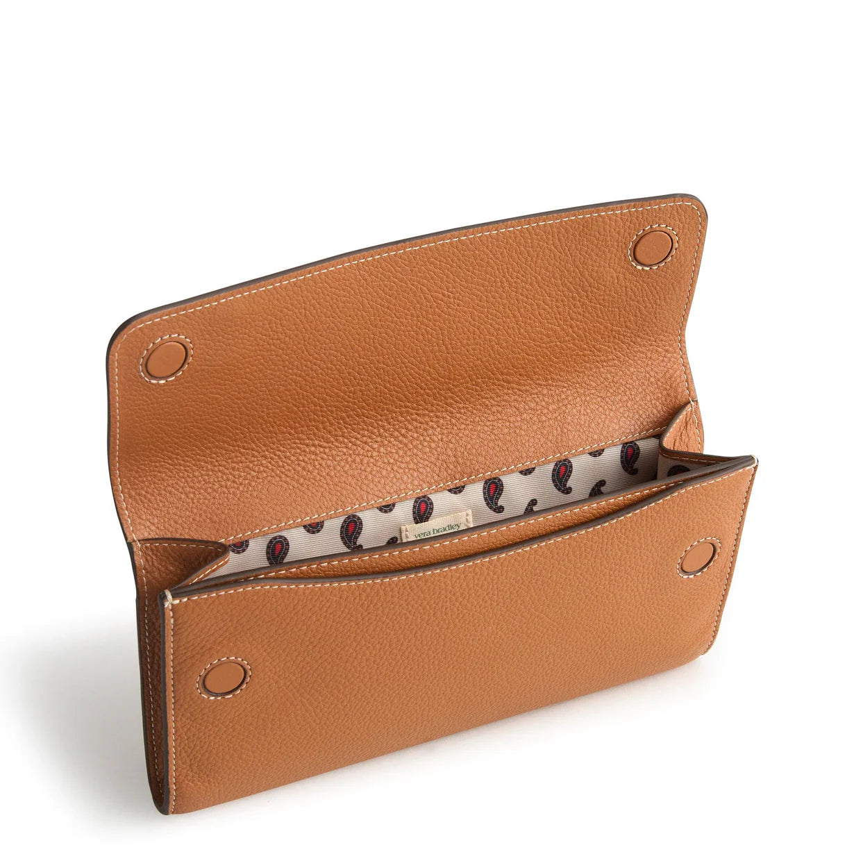 Verbena Clutch- Roasted Pecan in Leather