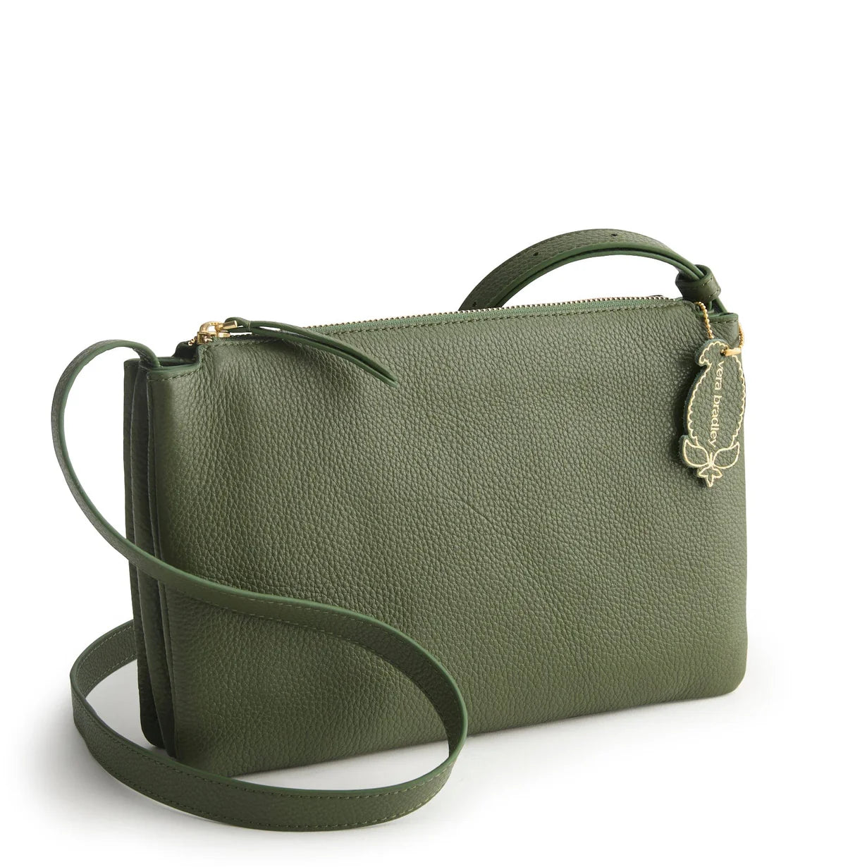 Foxbury Crossbody- Bronze Green in Leather