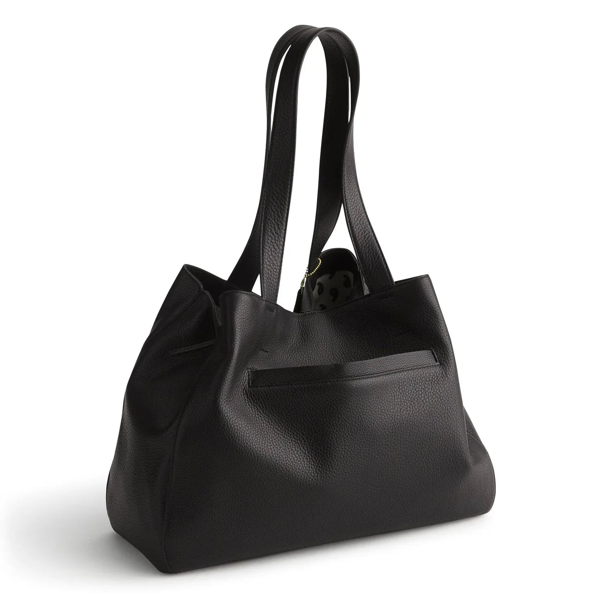 Small Hathaway Tote Bag-Moonless Night in Leather
