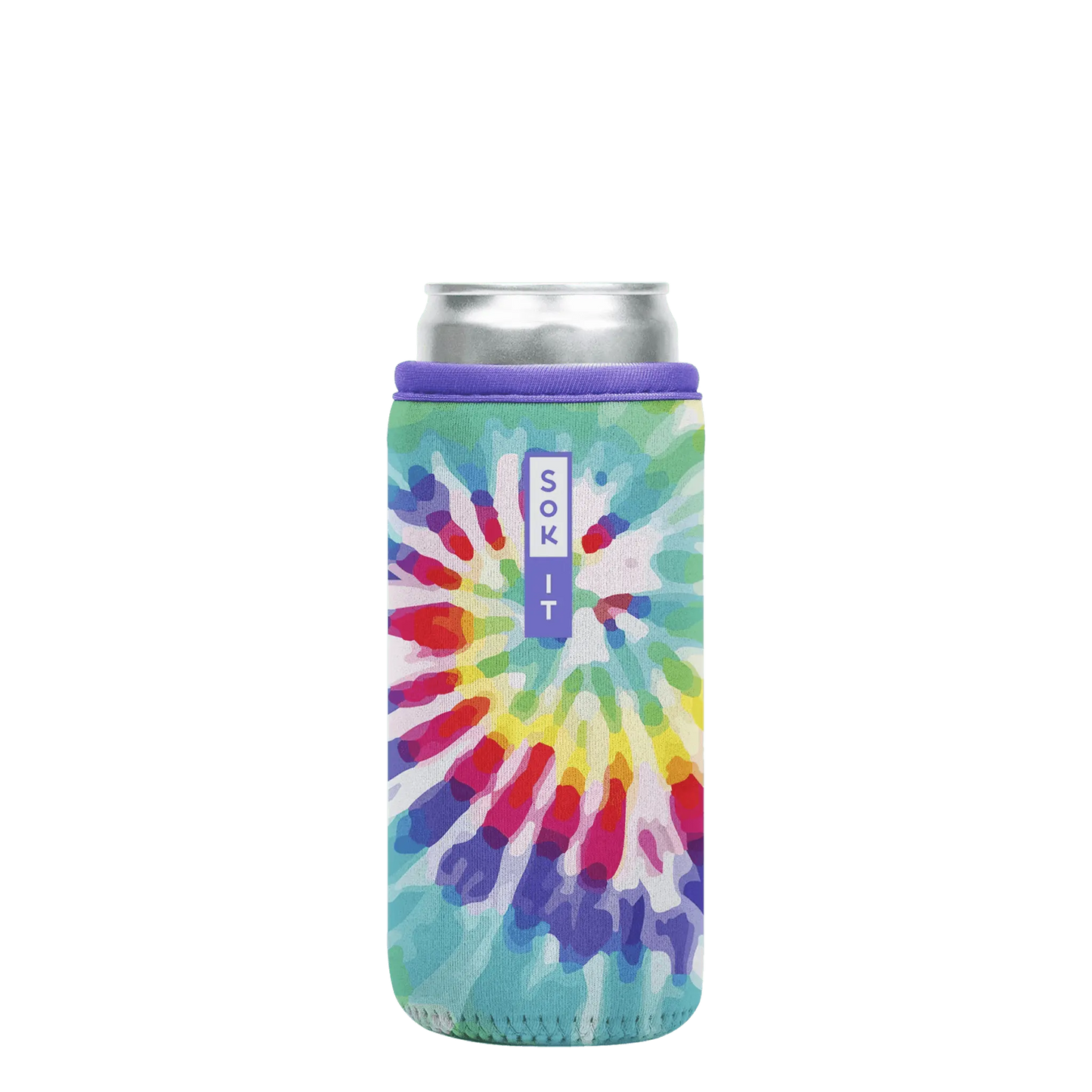CanSok - Rainbow Tie Dye: 12oz Slim Can