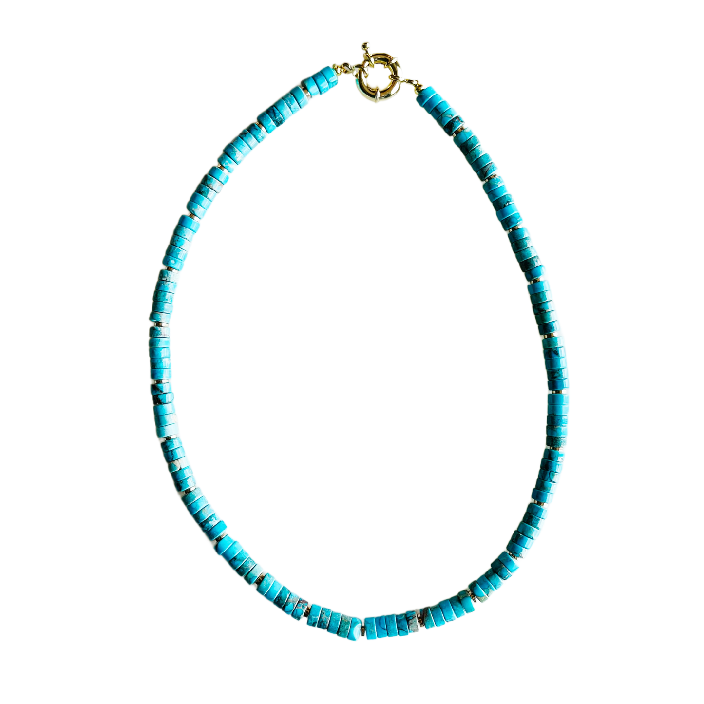 The Lollie Necklace: Turquoise Sea Sediment Jasper