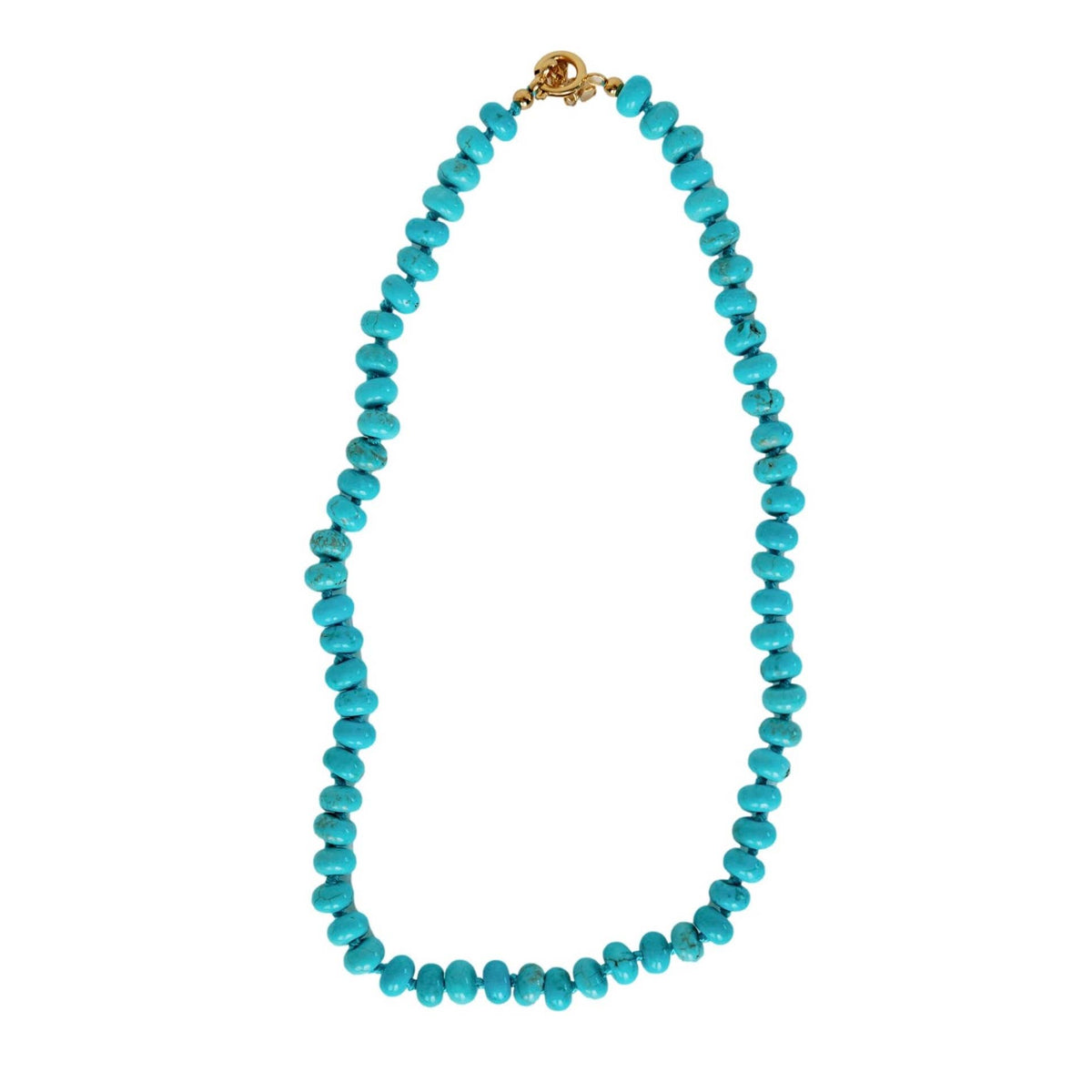 16.5" Genuine Turquoise Choker Candy Necklace