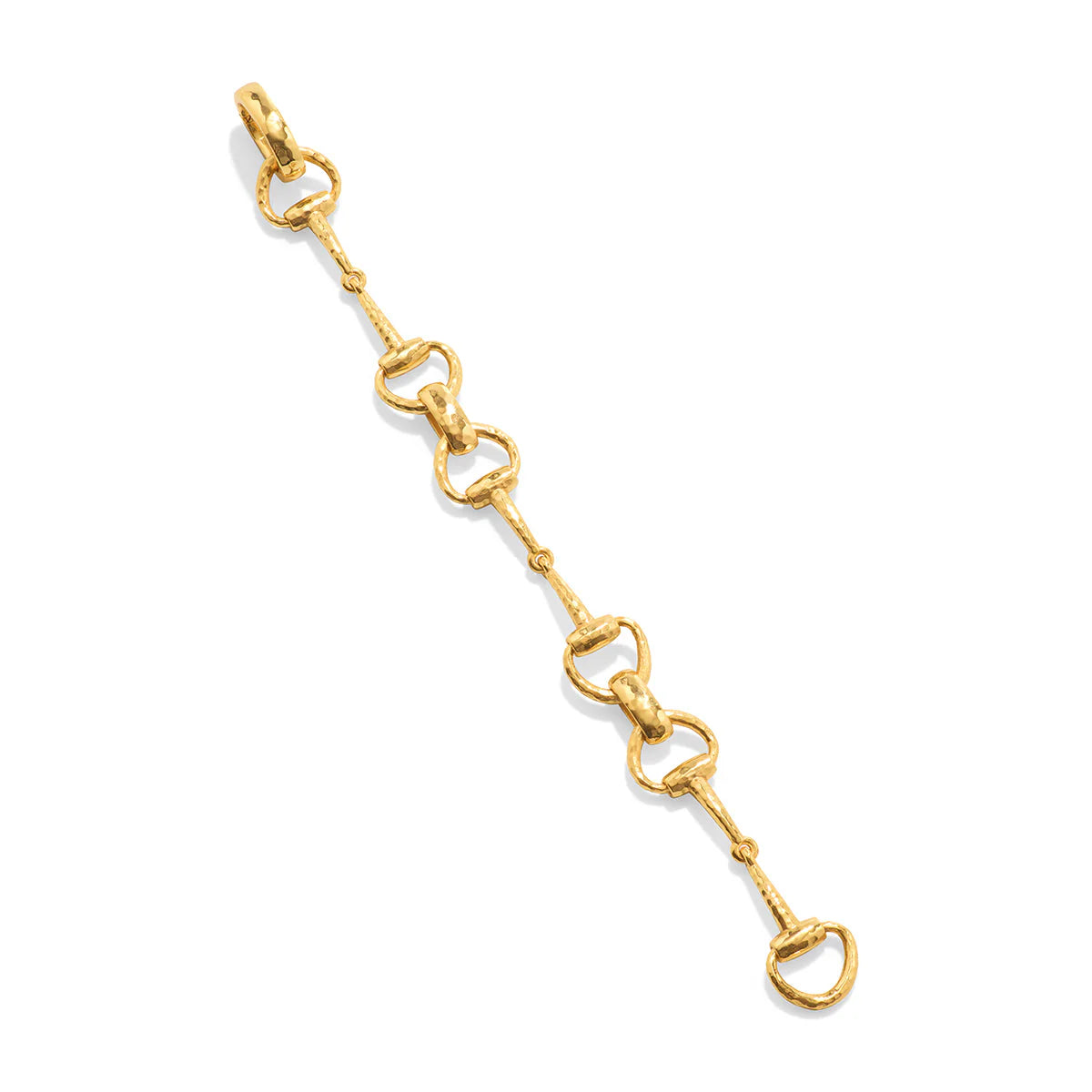 Equestrian Snaffle Bit Bracelet in Gold