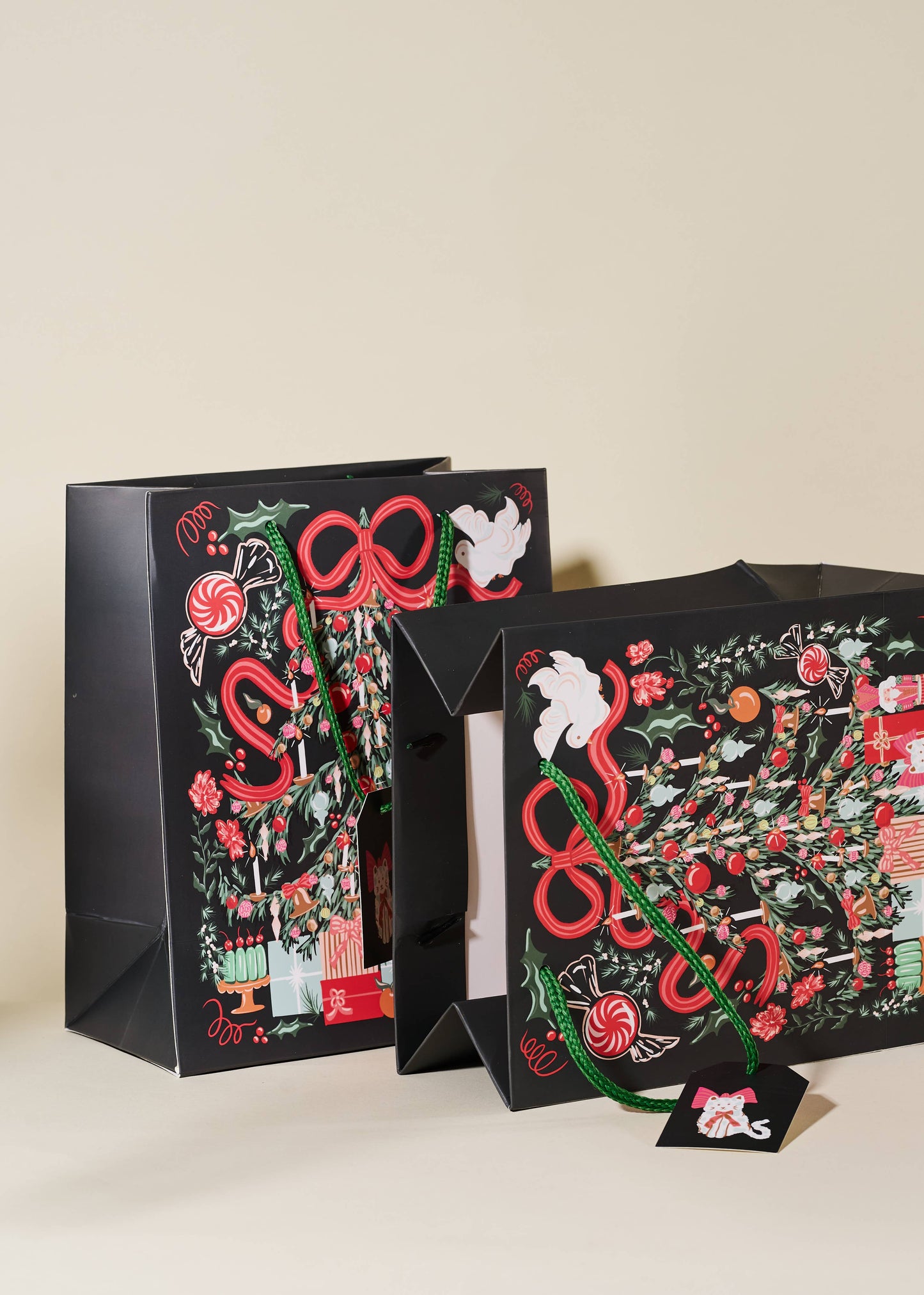 Jolly Christmas Tree Medium Paper Gift Bag