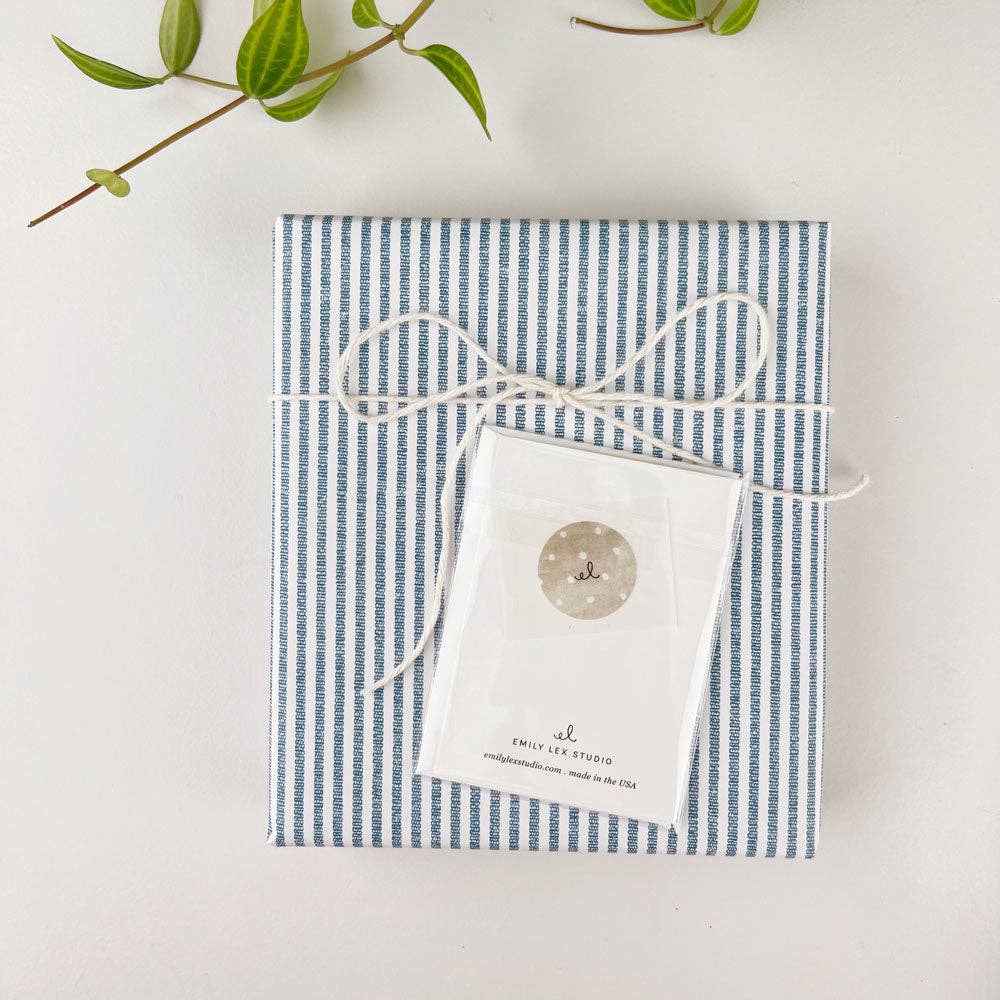 Hobnail bouquet mini notecard