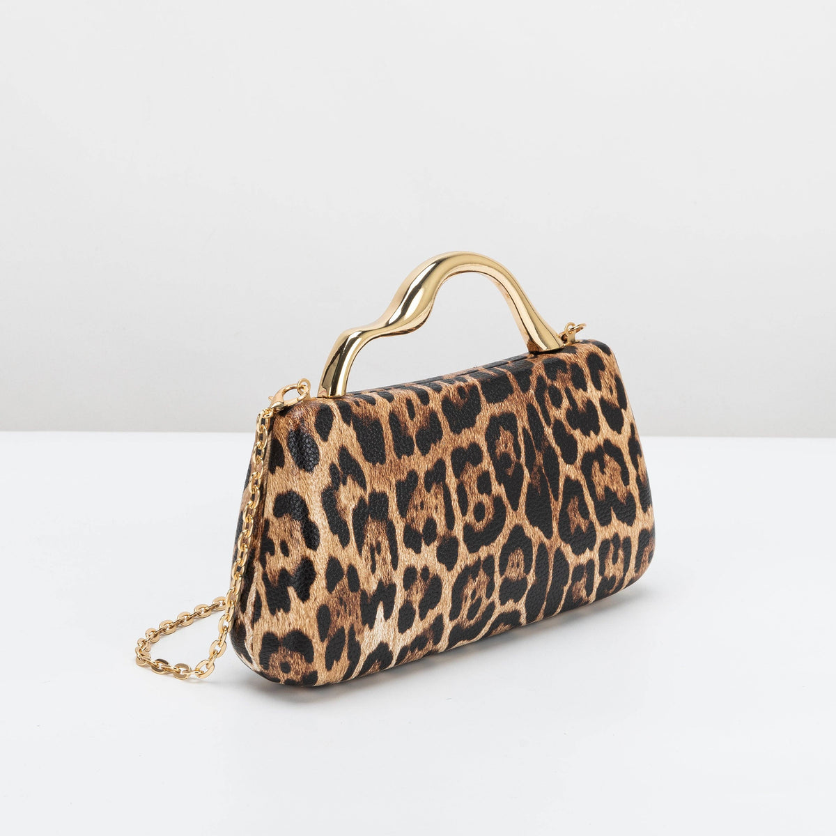 Manon Leopard Vegan Leather Top Handle Bag Pre-Order 10/25