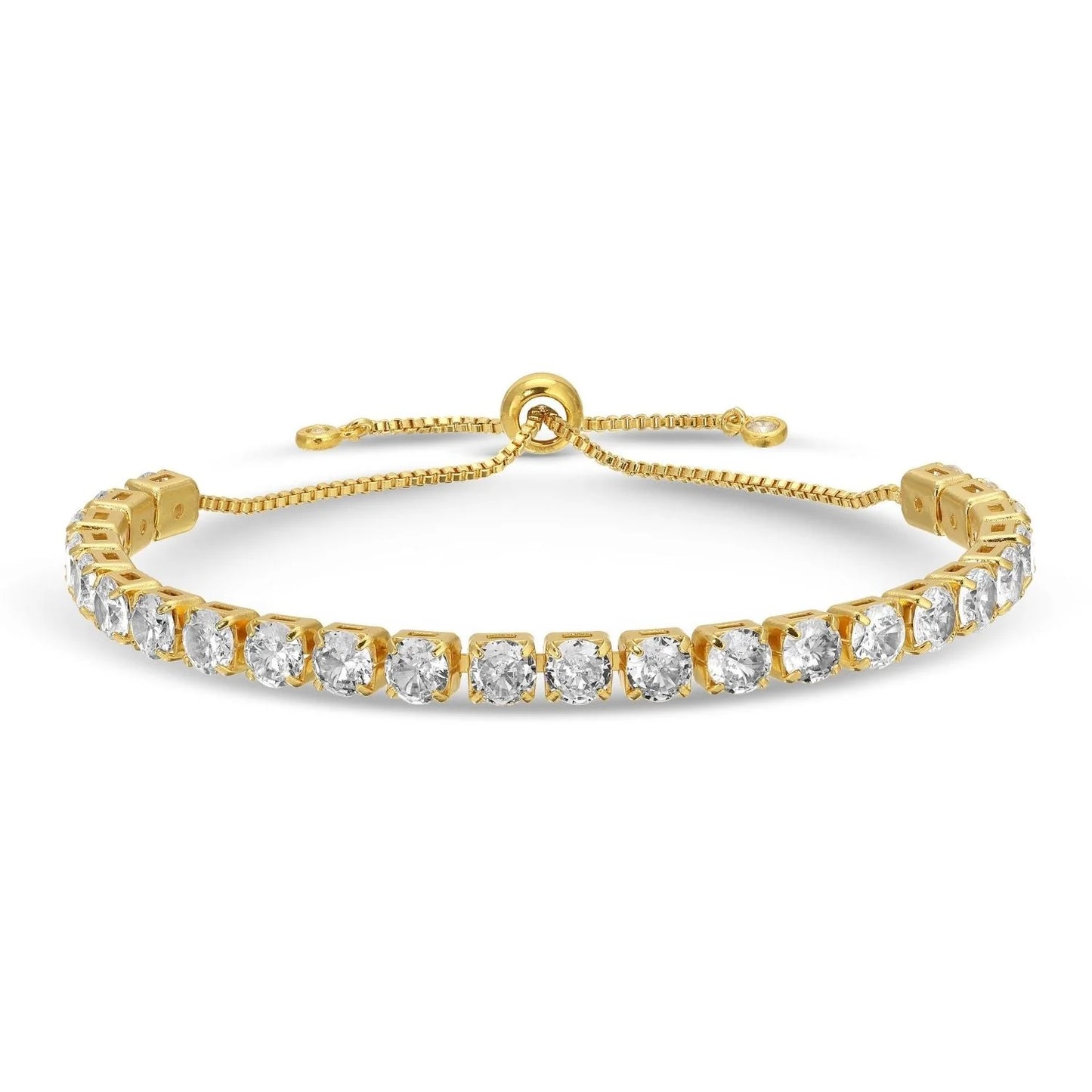 Statement Faux Diamond Pulley Bracelet