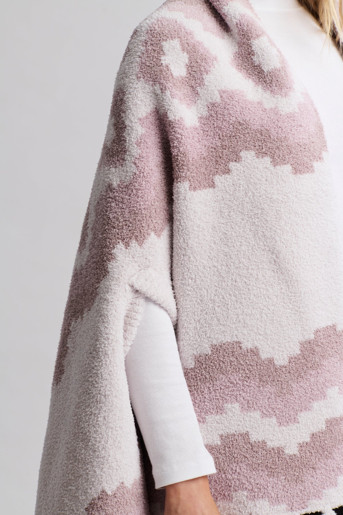 CozyChic Mosaic Wrap- Faded Rose Multi