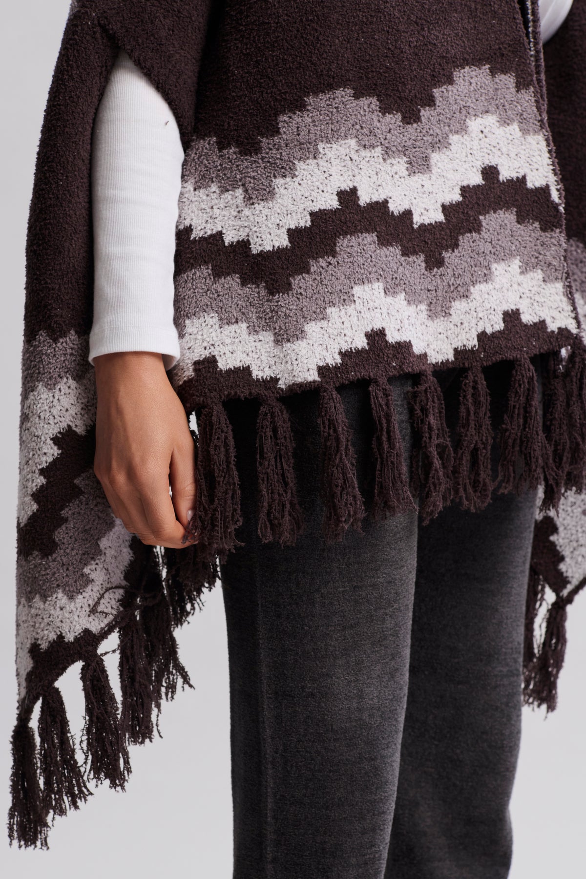 CozyChic Mosaic Wrap- Umber Multi