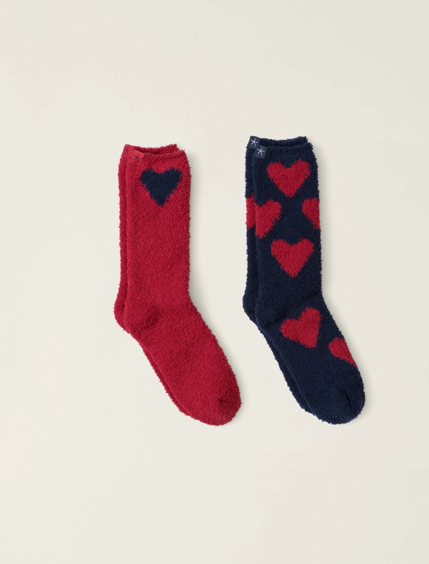 CozyChic® Heart Print Sock Set