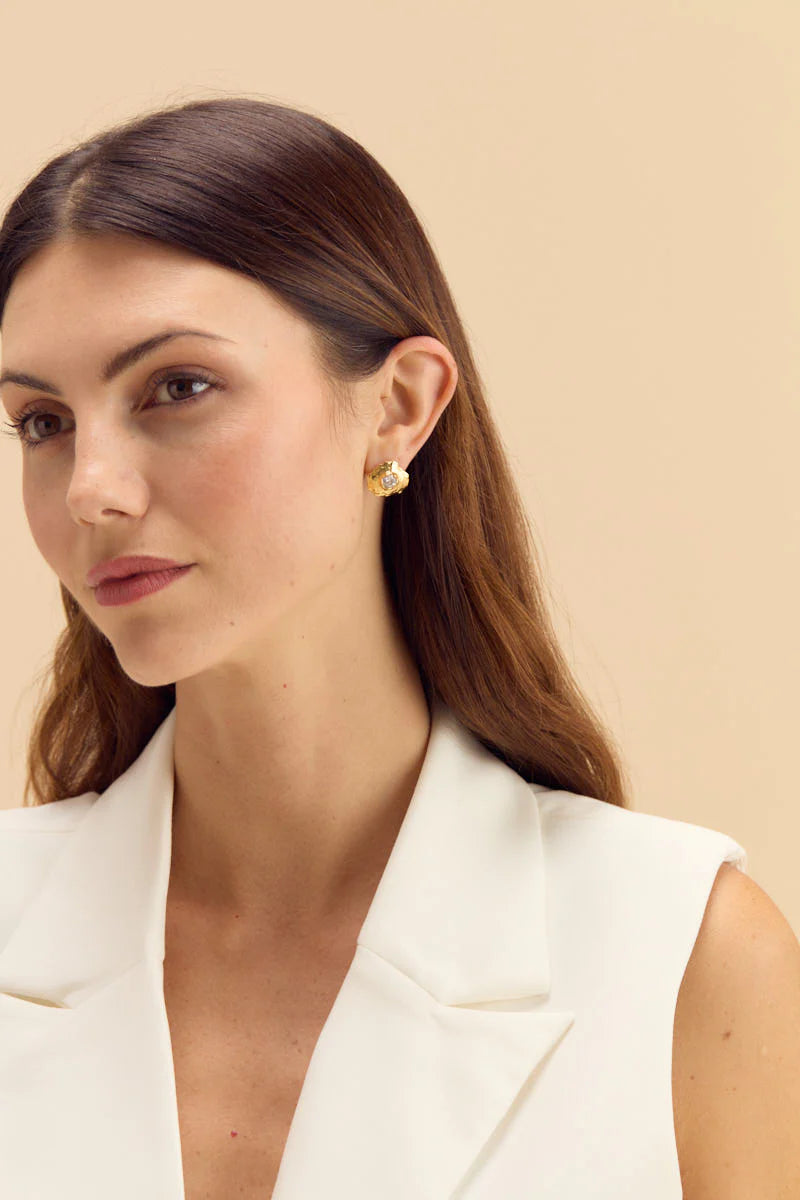 Cannonborough Gold Plated Stud Earring
