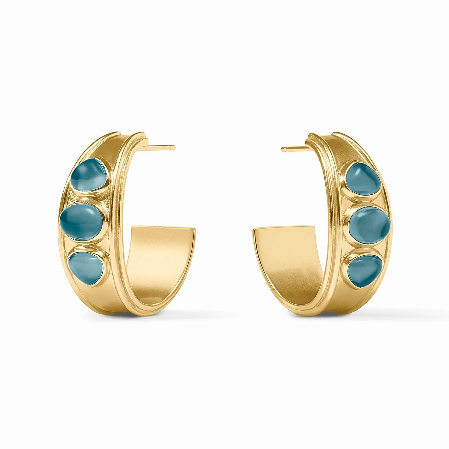 Dolce Stone Hoop-Iridescent Montana Blue