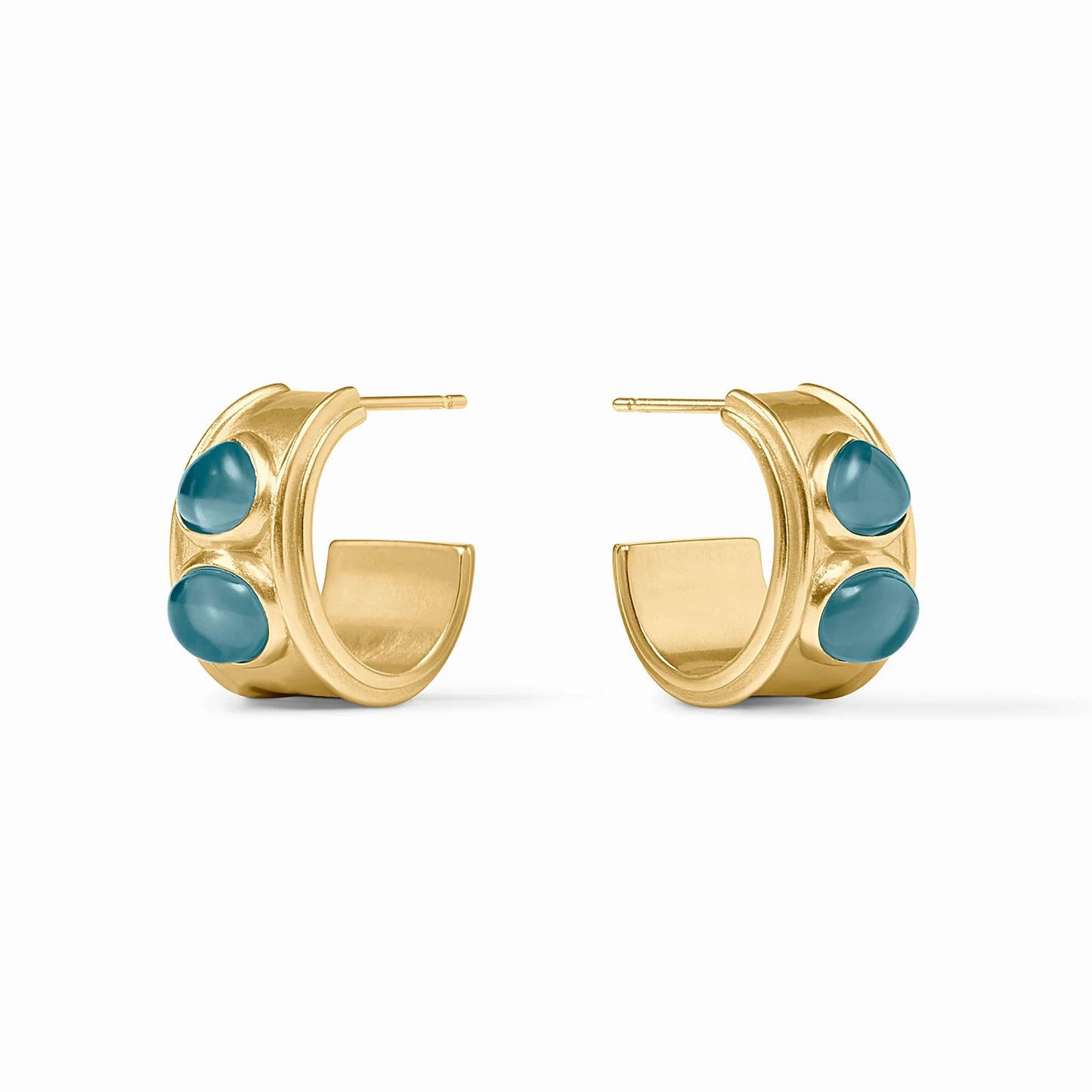 Dolce Stone Hoop-Iridescent Montana Blue