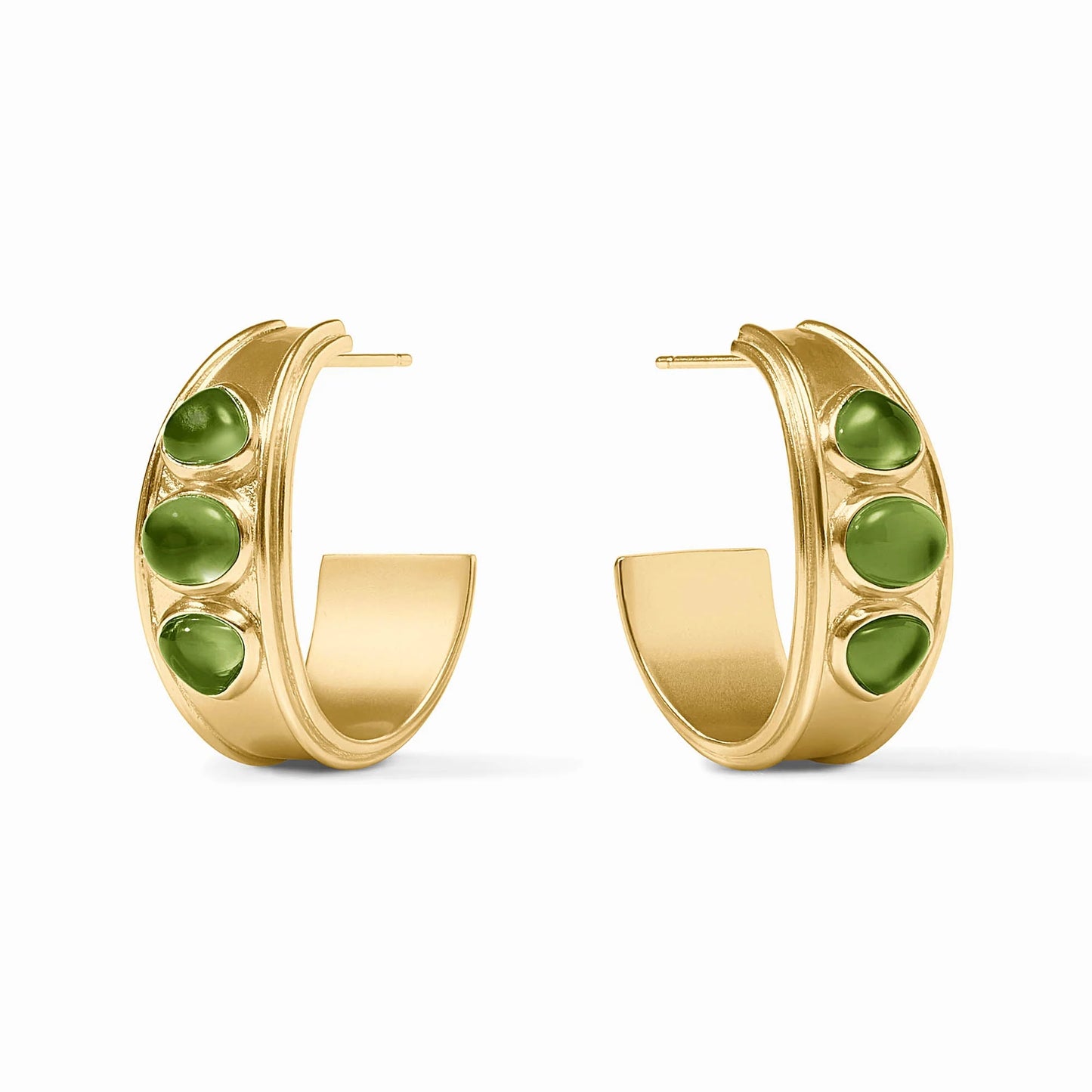 Dolce Stone Hoop-Iridescent Palmetto Green
