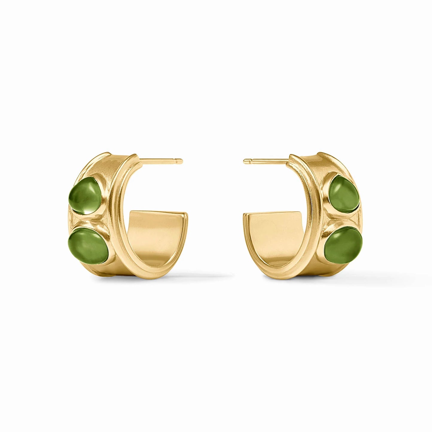 Dolce Stone Hoop-Iridescent Palmetto Green