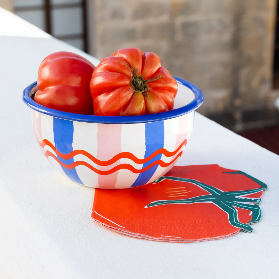 Bon Appetit Tomato Shaped Napkins - 20 Pack