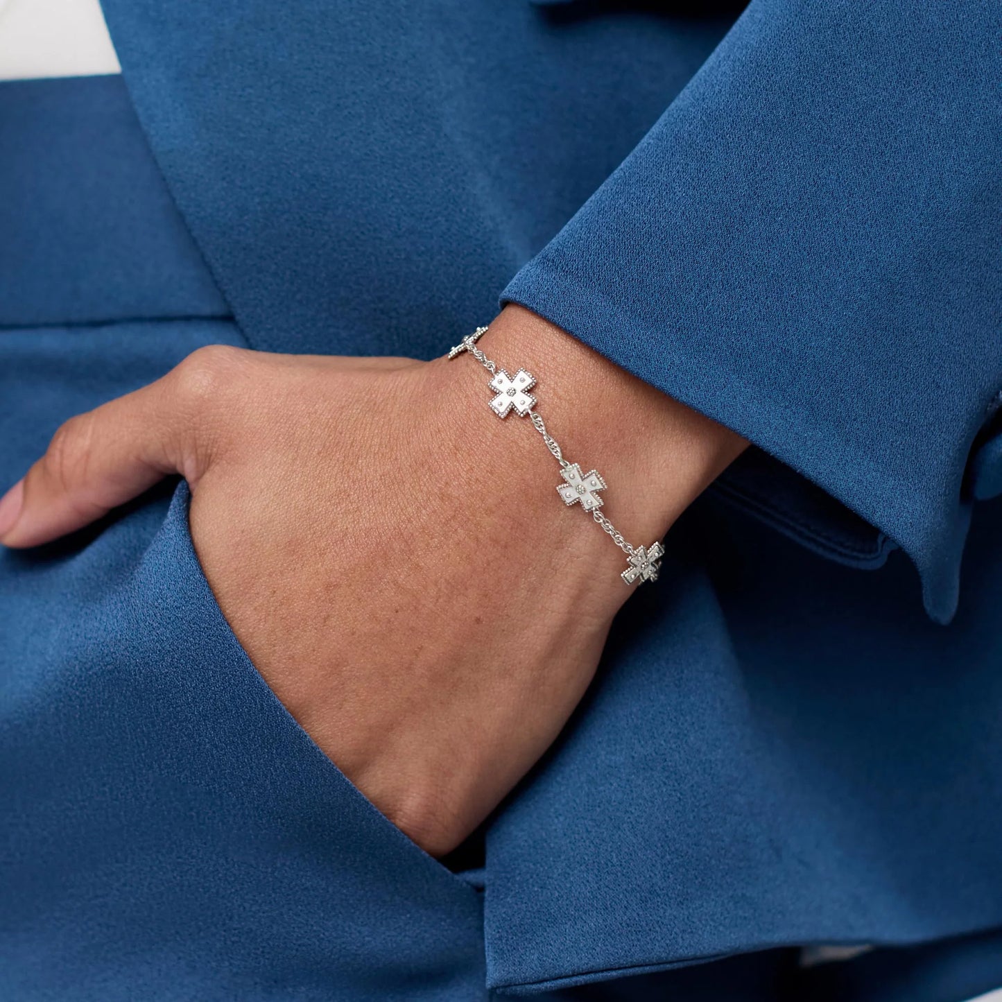 Canterbury Delicate Bracelet-Silver