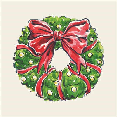 Holiday Wreath Napkin