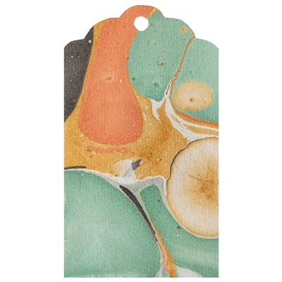 Seafoam and Gold Marbled Gift Tags