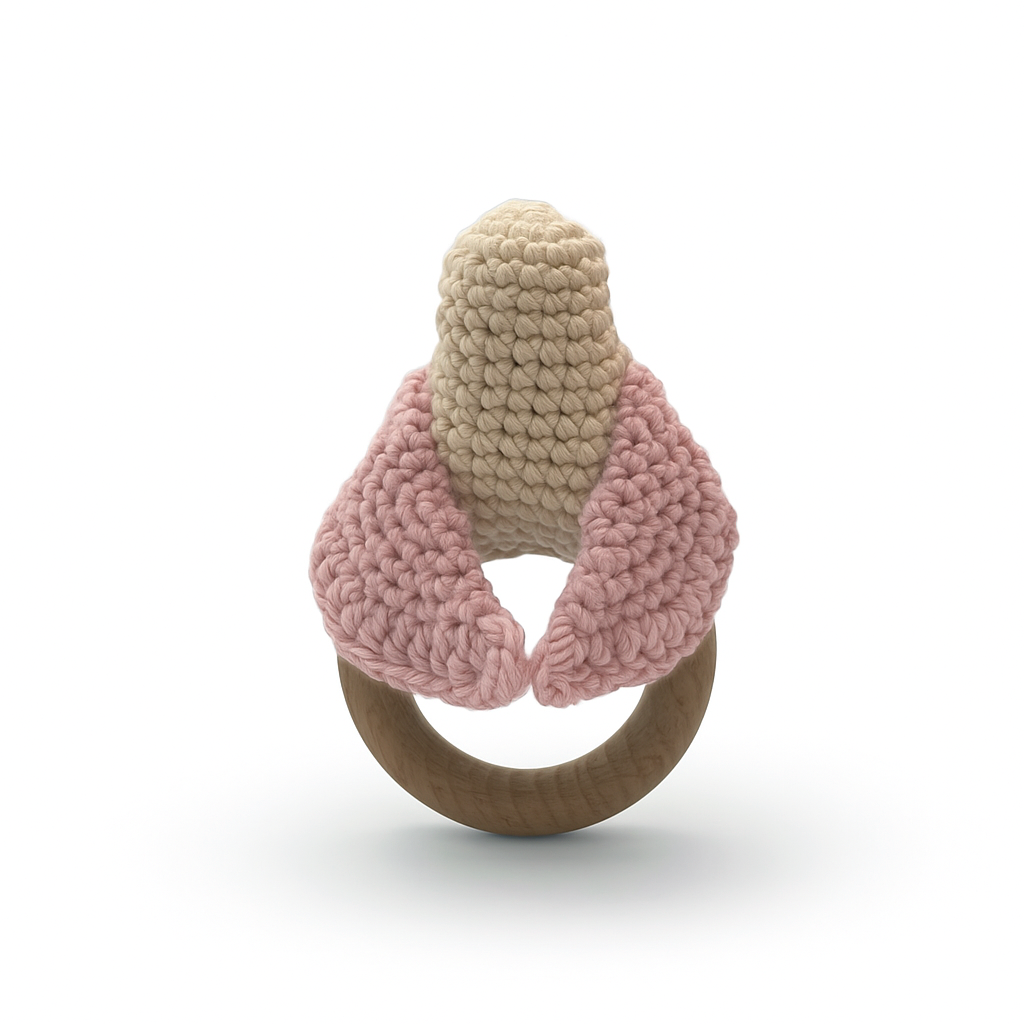 Pink Chickadee Teether