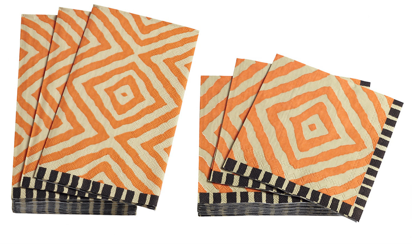 Arrows Orange Napkin