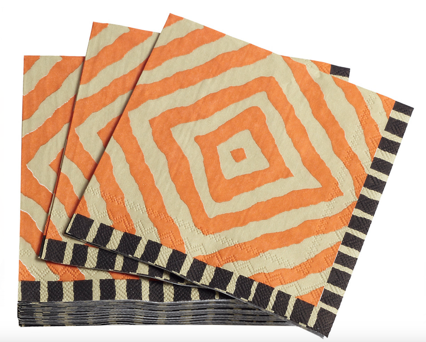 Arrows Orange Napkin