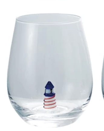 18 oz. Stemless Wine Glass with Hand-Blown Figure Inside, 8 Styles