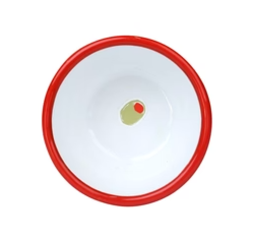 Bon Appetit Olive Enamel Bowl - 10cm