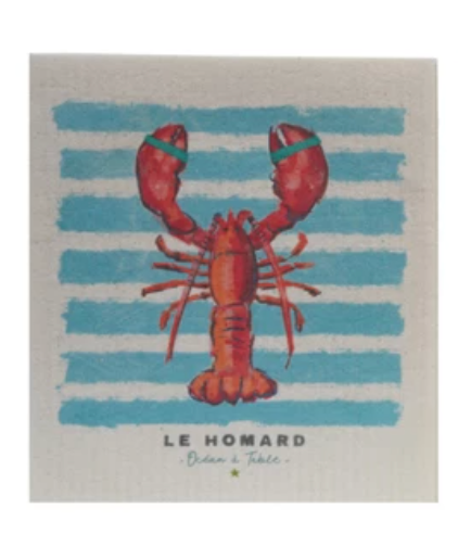 Reusable Cellulose Sponge Cloth with Sea Life, 3 Styles