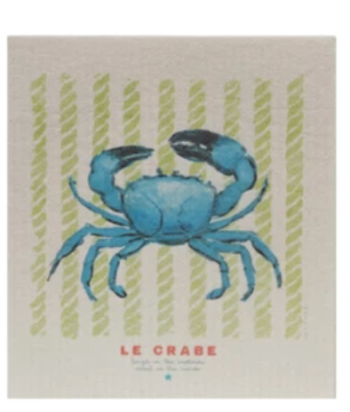 Reusable Cellulose Sponge Cloth with Sea Life, 3 Styles