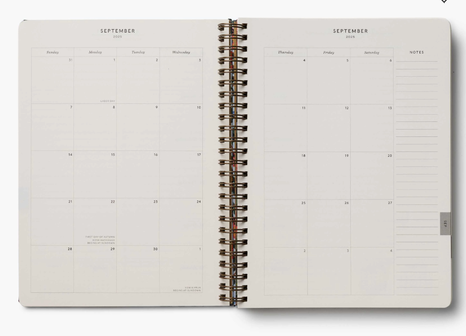 2025-2026 17-Month Academic Softcover Spiral Planner-Gracie