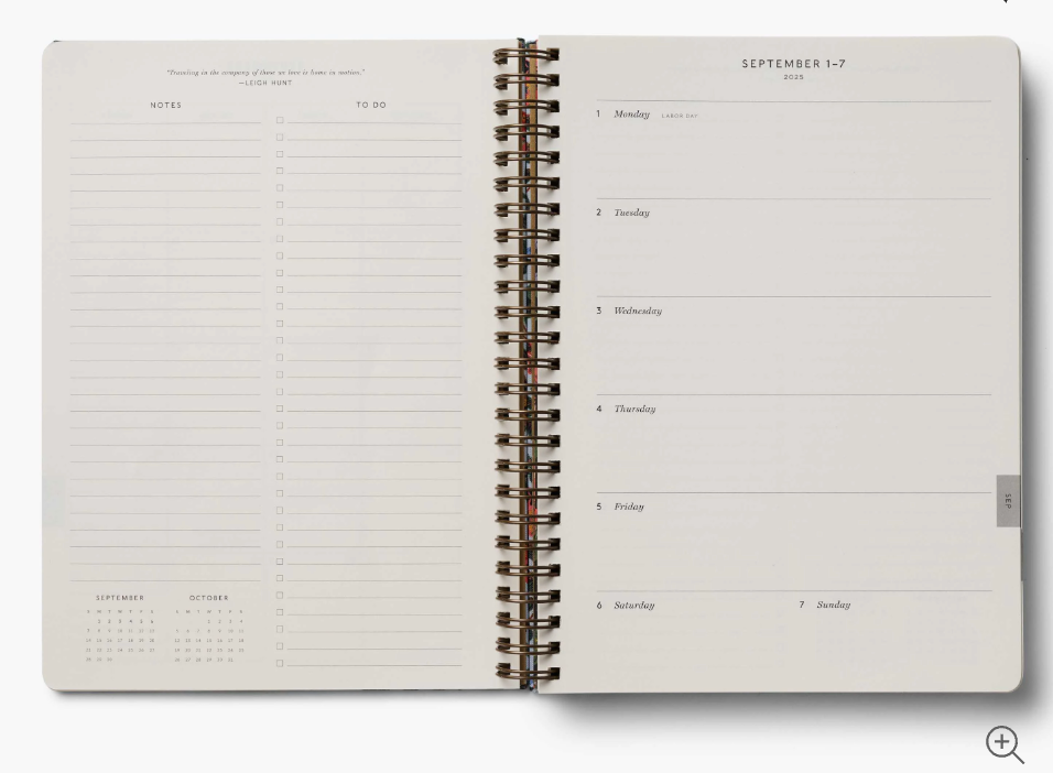 2025-2026 17-Month Academic Softcover Spiral Planner-Gracie