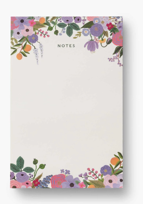 Garden Party Violet Notepad