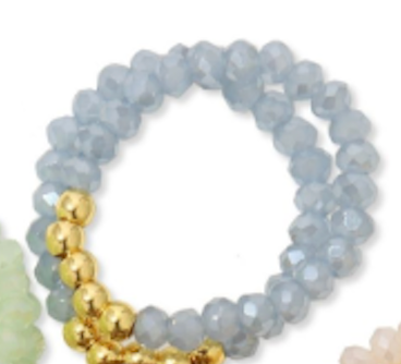 Ring -assorted stretch crystal rings