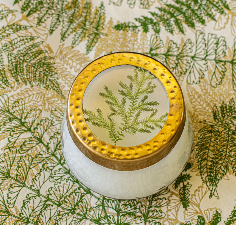 Forest Small Pressed Floral Candle