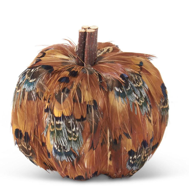 Assorted Feather Pumpkins (4 Styles)