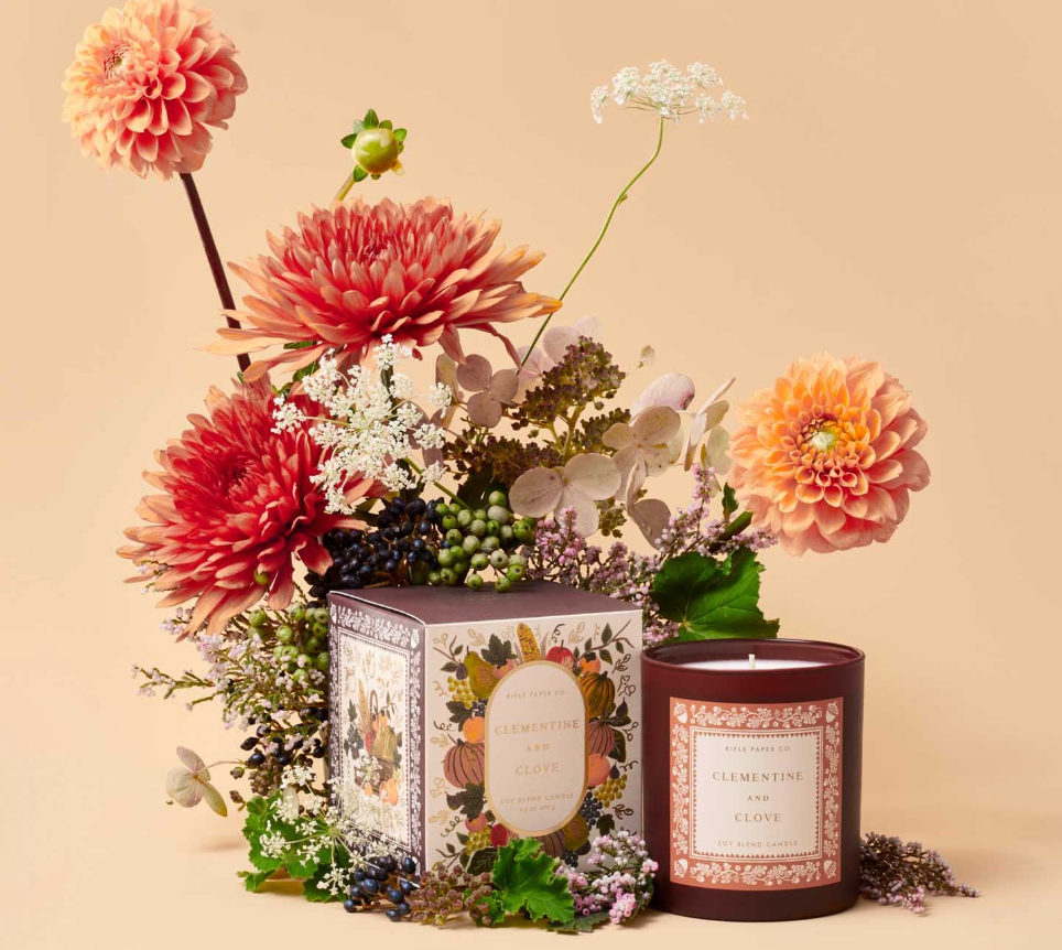 Clementine & Clove Glass Candle