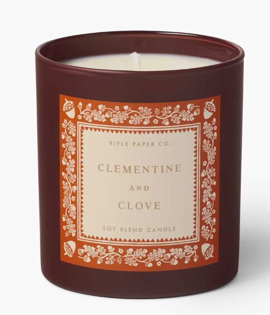 Clementine & Clove Glass Candle