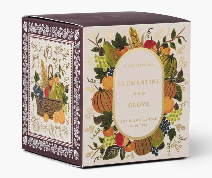 Clementine & Clove Glass Candle