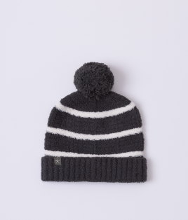 CozyChic Contrast Grid Beanie