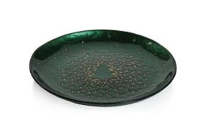 Twinkle Tree Small Glass Plate, 6.25"